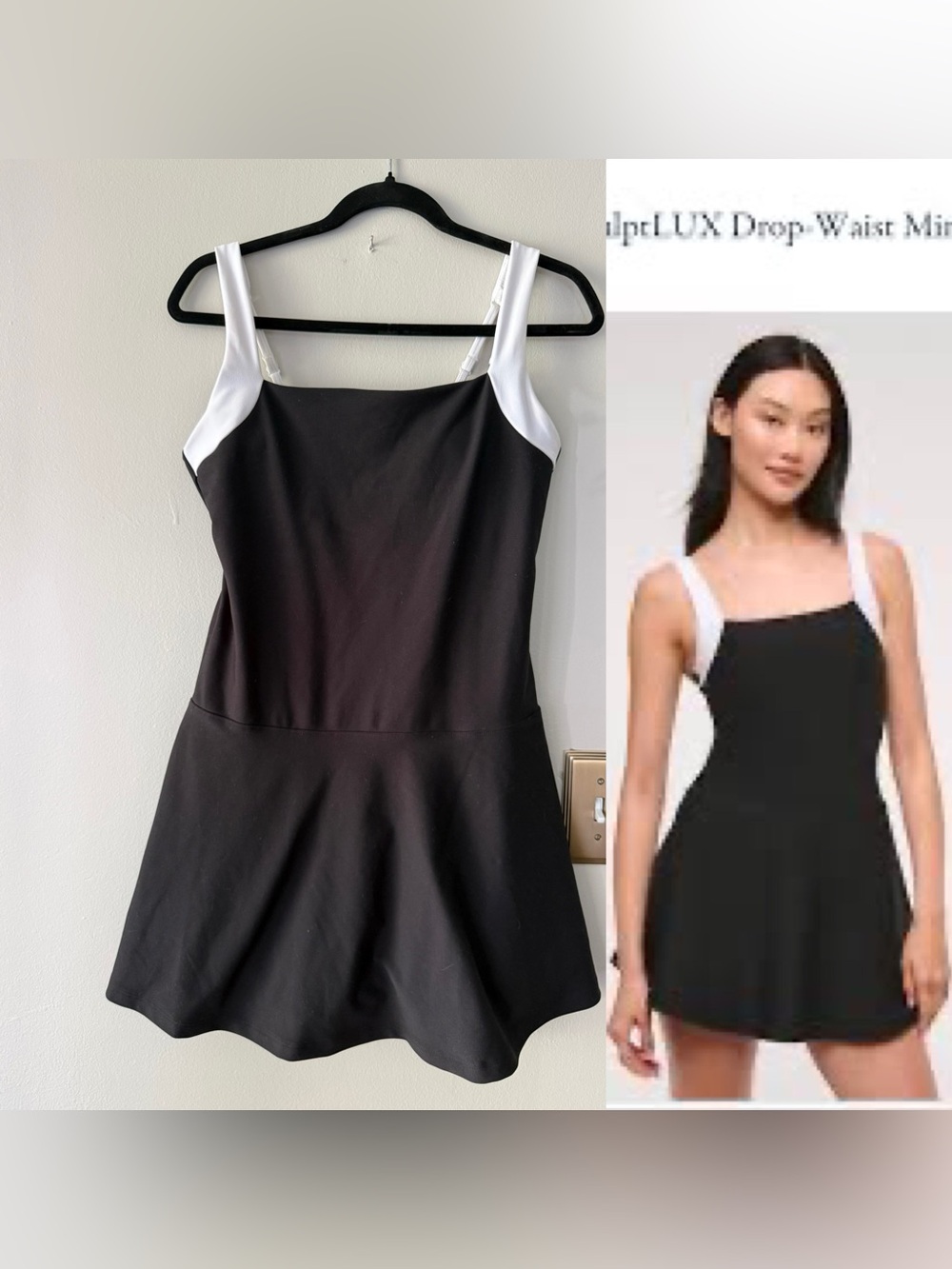 YPB SculptLUX Drop-Waist Mini Active Dress Size L